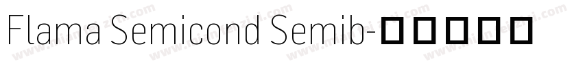 Flama Semicond Semib字体转换